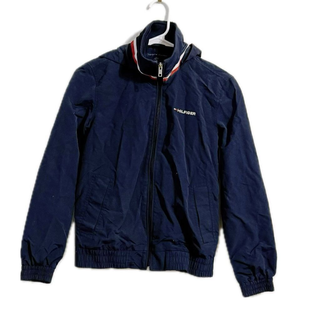 Vintage  Tommy‎  Hilfiger Blue Windbreaker Lightweight Jacket